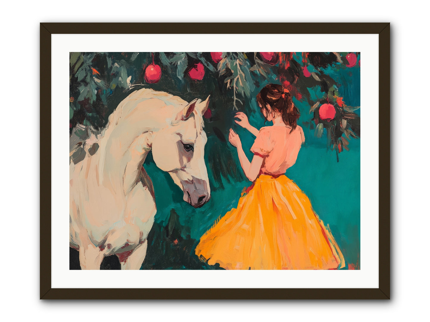 The Way Fruit Falls no.1 Rez2 -- Framed Print - Black 32x24