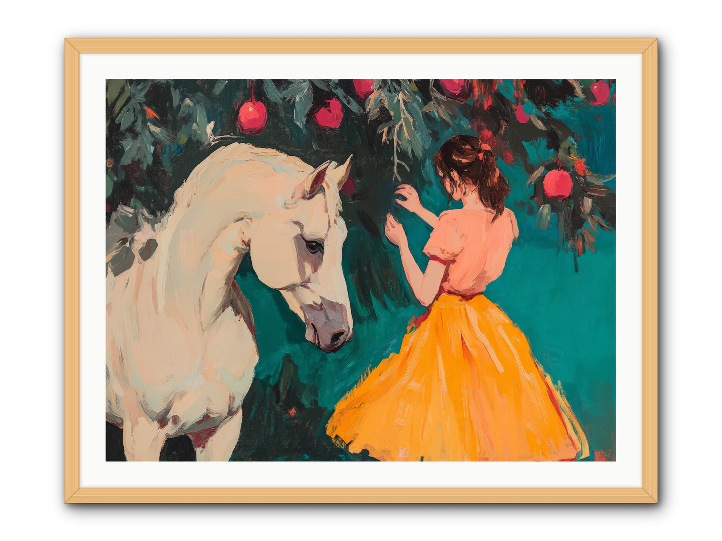 The Way Fruit Falls no.1 Rez2 -- Framed Print - Natural 40x30