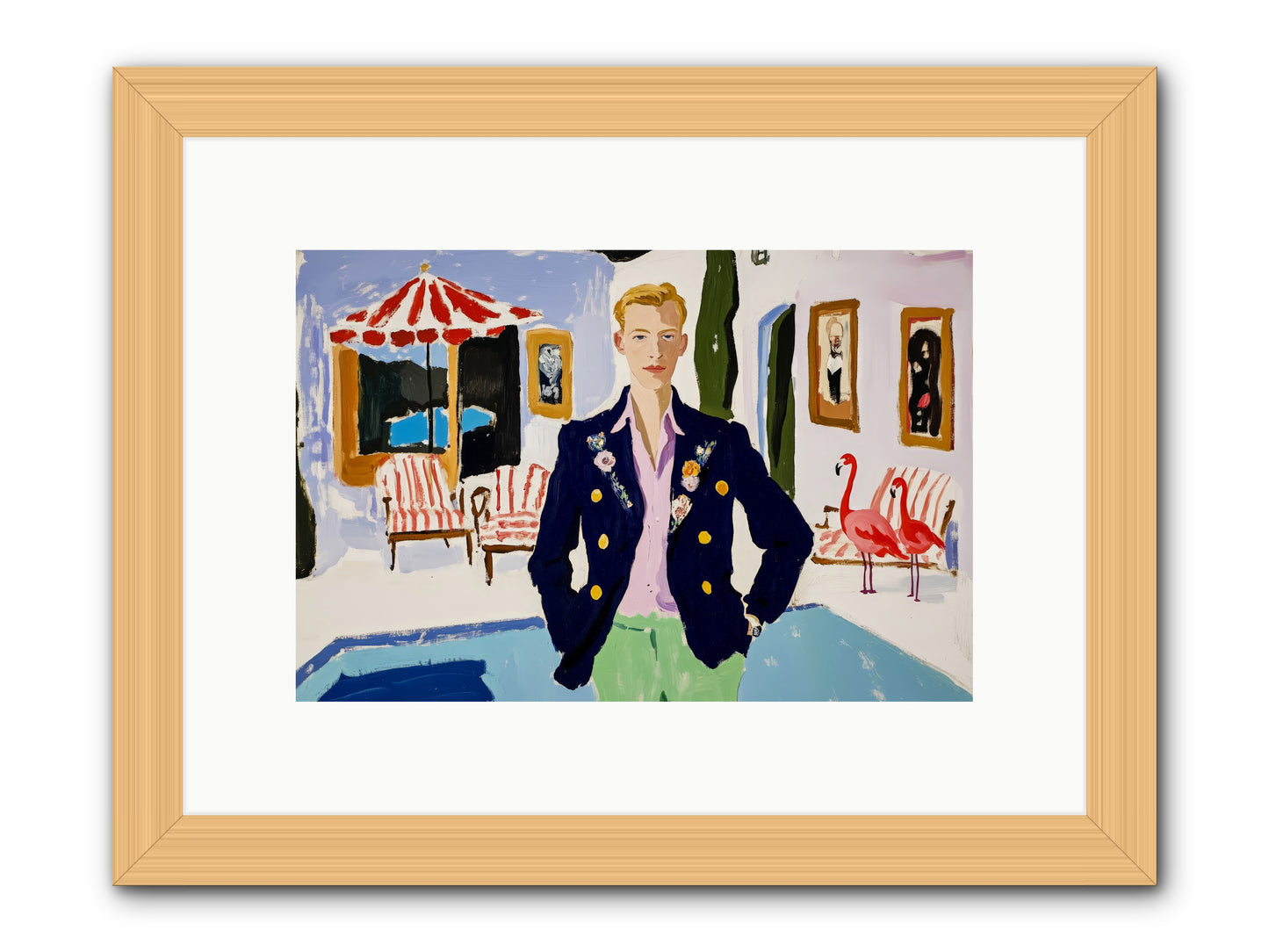 The Weekend Book -- Framed Print - Natural 12x8