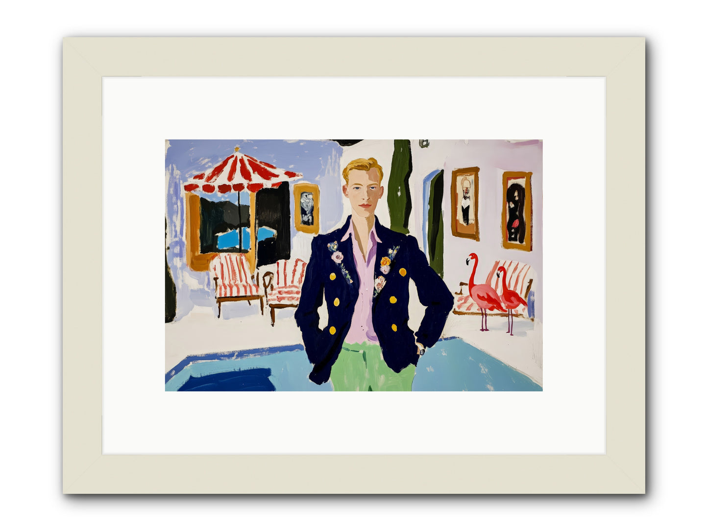 The Weekend Book -- Framed Print - White 12x8