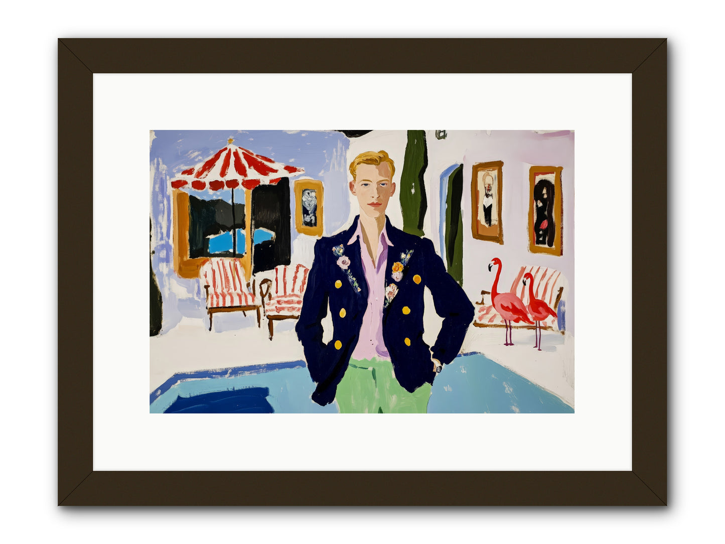 The Weekend Book -- Framed Print - Black 15x10