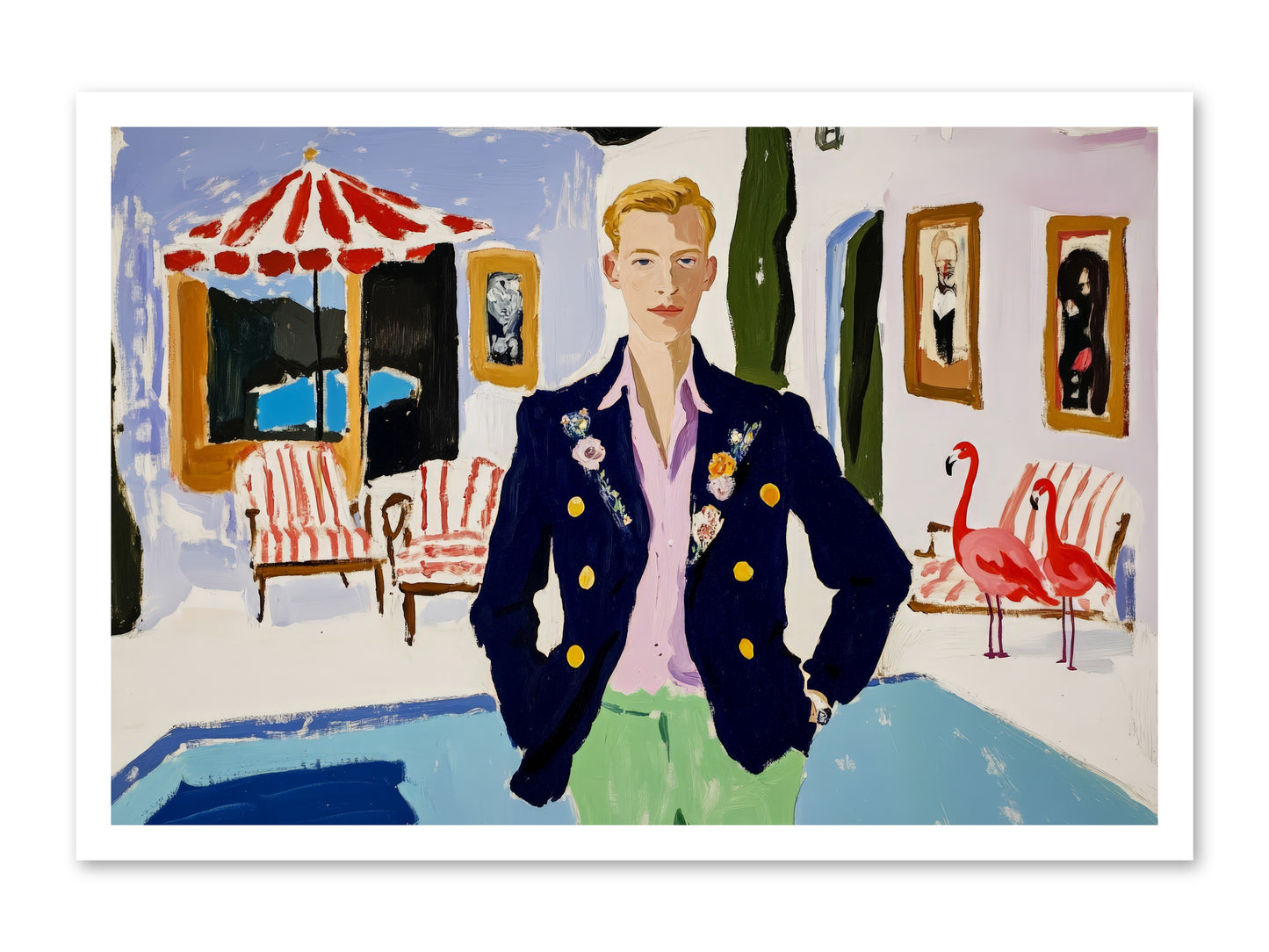 The Weekend Book -- Loose Canvas Print 30x20