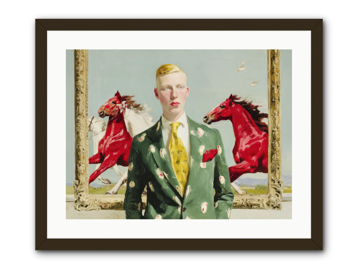 The Well-Dressed Riddle -- Framed Print - Black 24x18