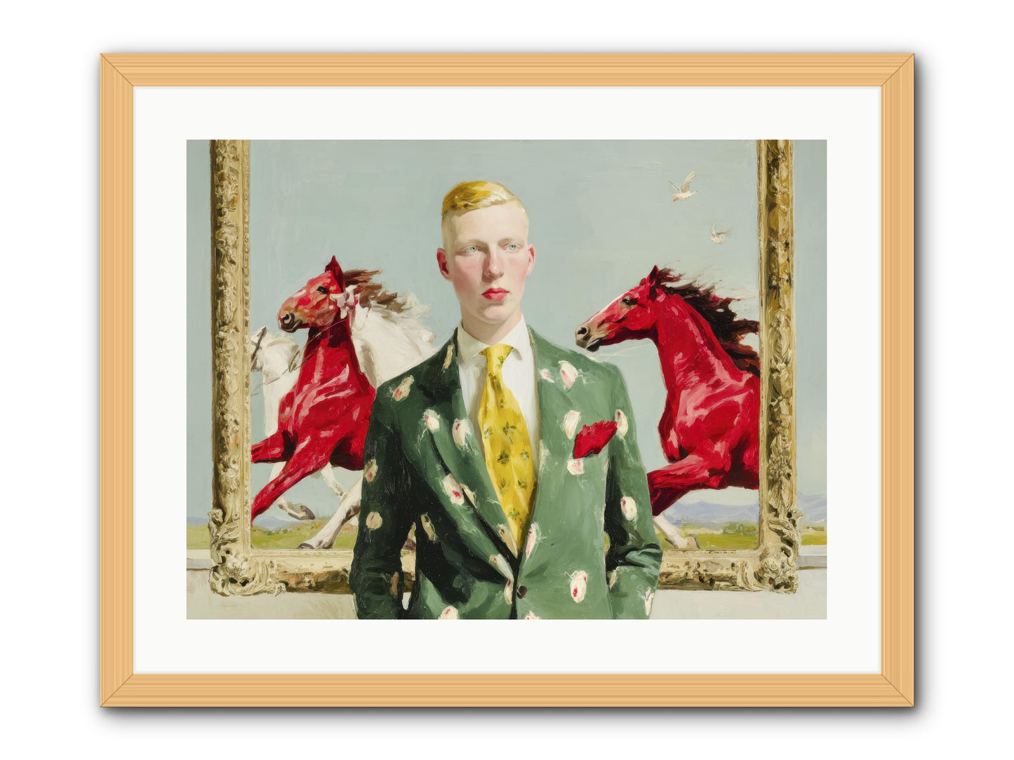 The Well-Dressed Riddle -- Framed Print - Natural 24x18
