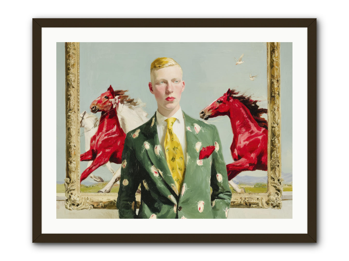 The Well-Dressed Riddle -- Framed Print - Black 32x24