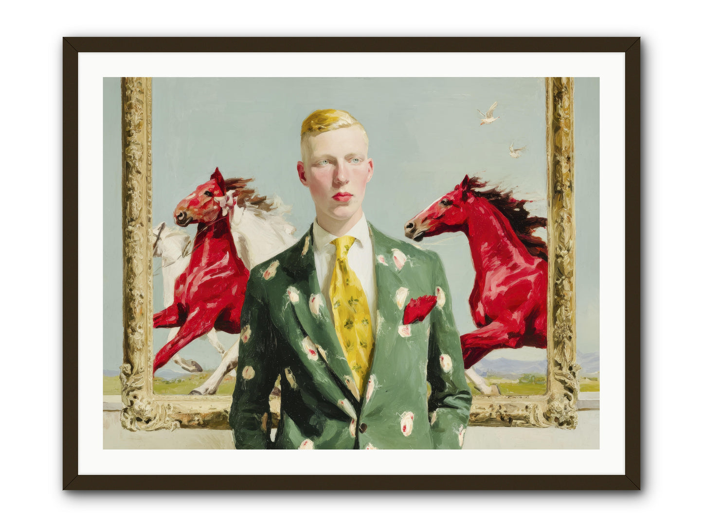 The Well-Dressed Riddle -- Framed Print - Black 40x30