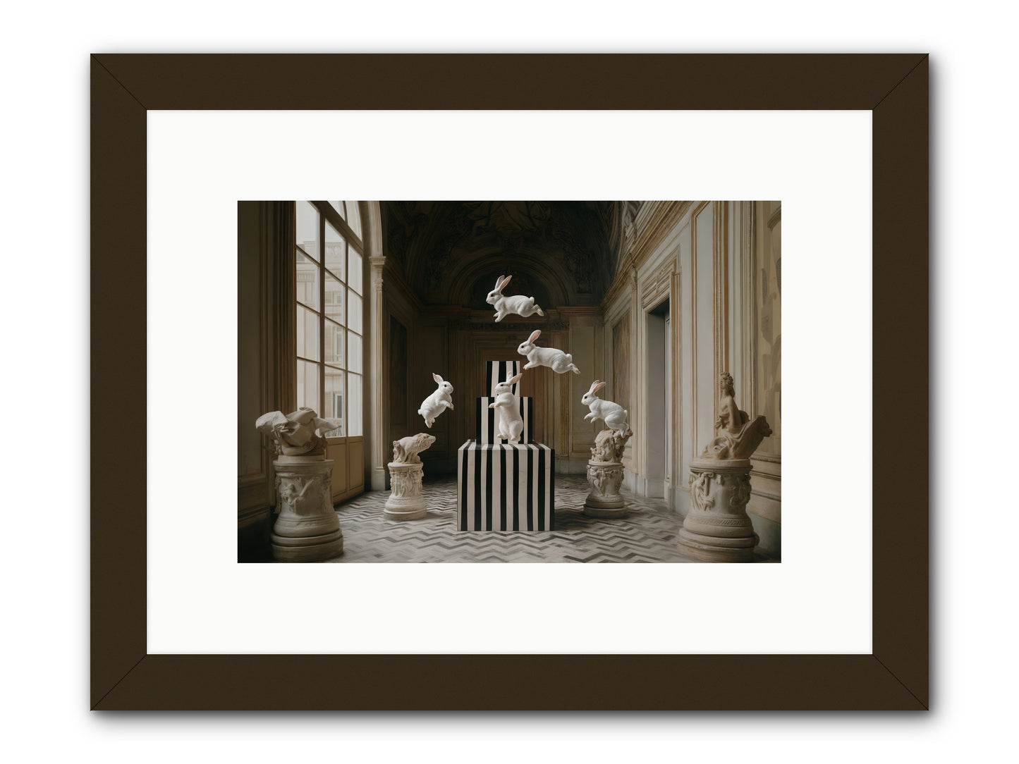 The Whimsical Hour -- Framed Print - Black 12x8