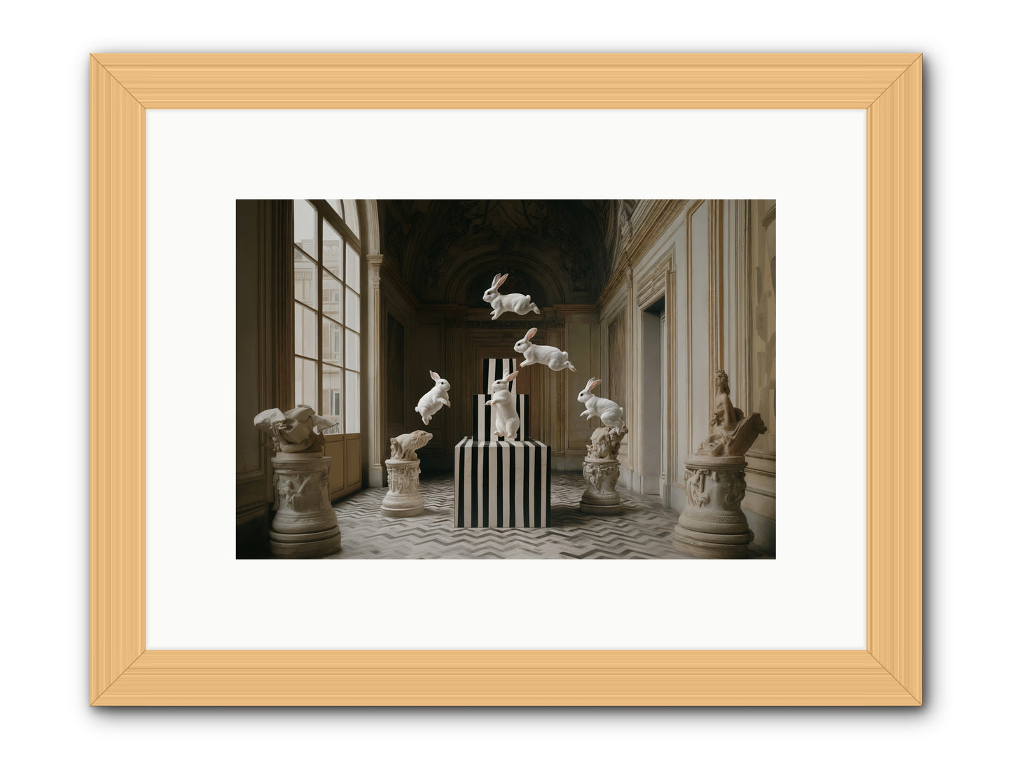 The Whimsical Hour -- Framed Print - Natural 12x8