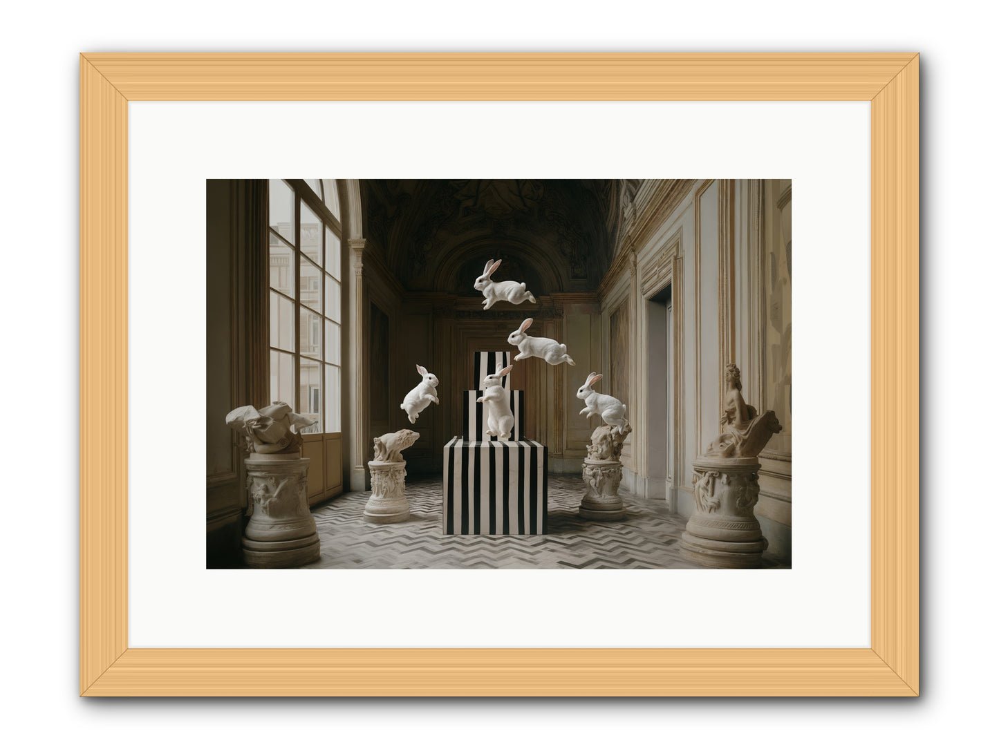 The Whimsical Hour -- Framed Print - Natural 15x10