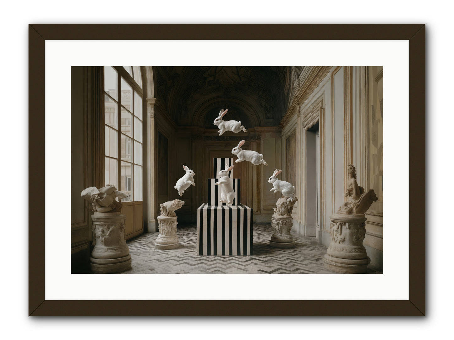 The Whimsical Hour -- Framed Print - Black 24x16
