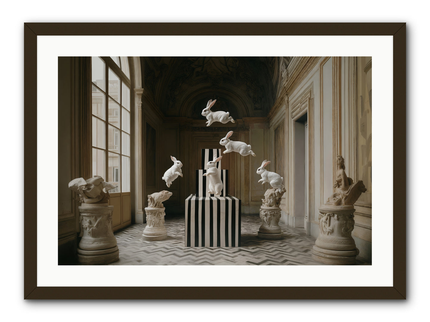 The Whimsical Hour -- Framed Print - Black 30x20