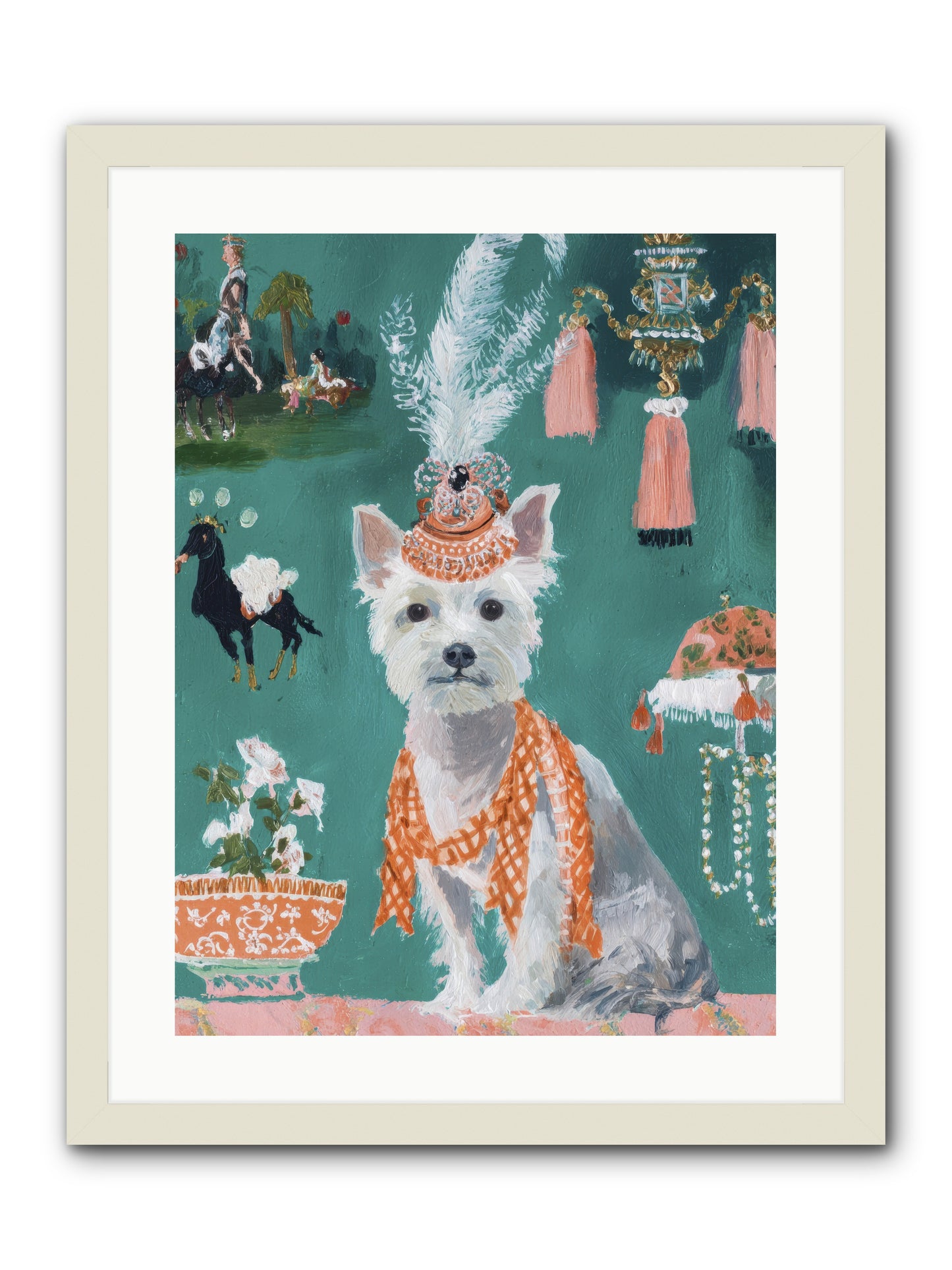 The Whisper of Gladness -- Framed Print - White 18x24