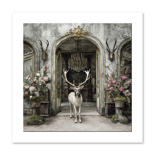 The Wild Orchard Guest -- Paper Print 10x10