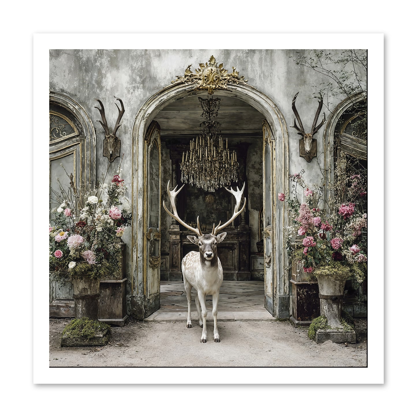 The Wild Orchard Guest -- Paper Print 20x20