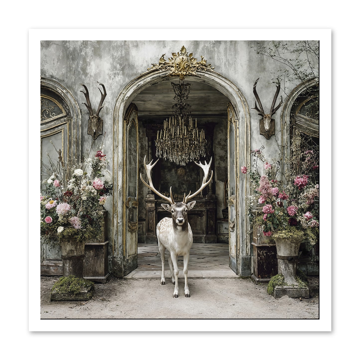 The Wild Orchard Guest -- Paper Print 24x24