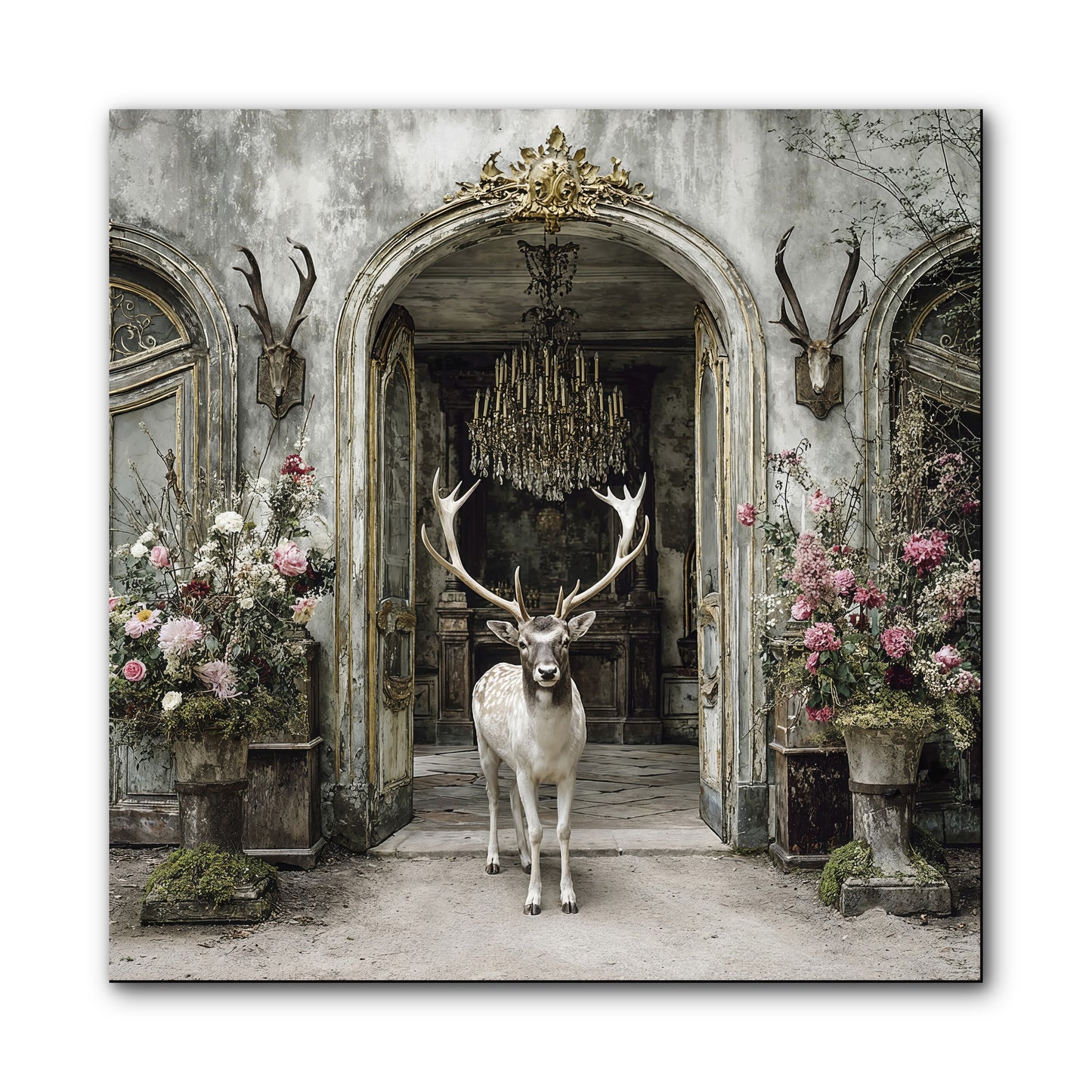 The Wild Orchard Guest -- Wrapped Canvas 10x10