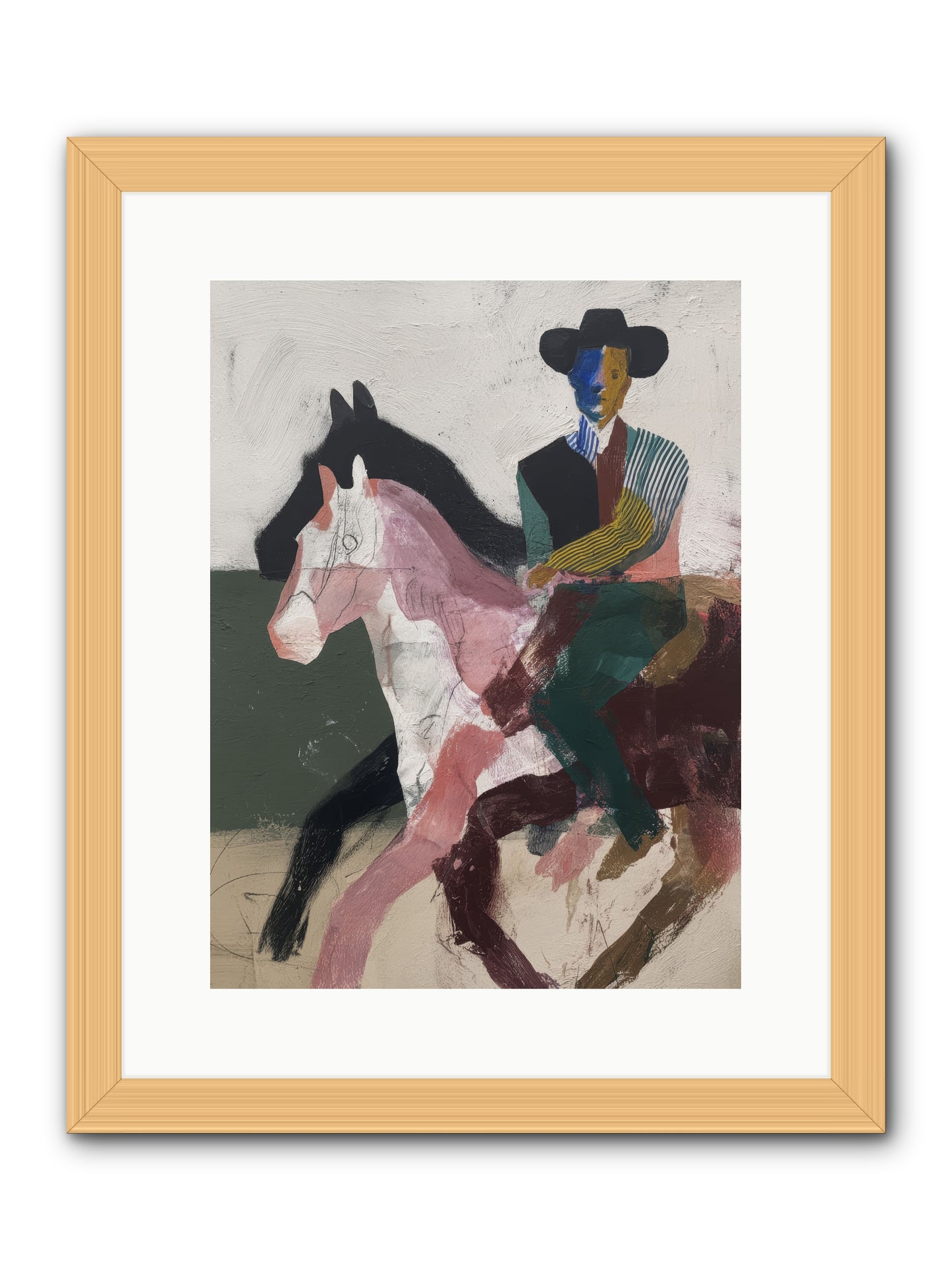 The Wind Chaser -- Framed Print - Natural 12x16
