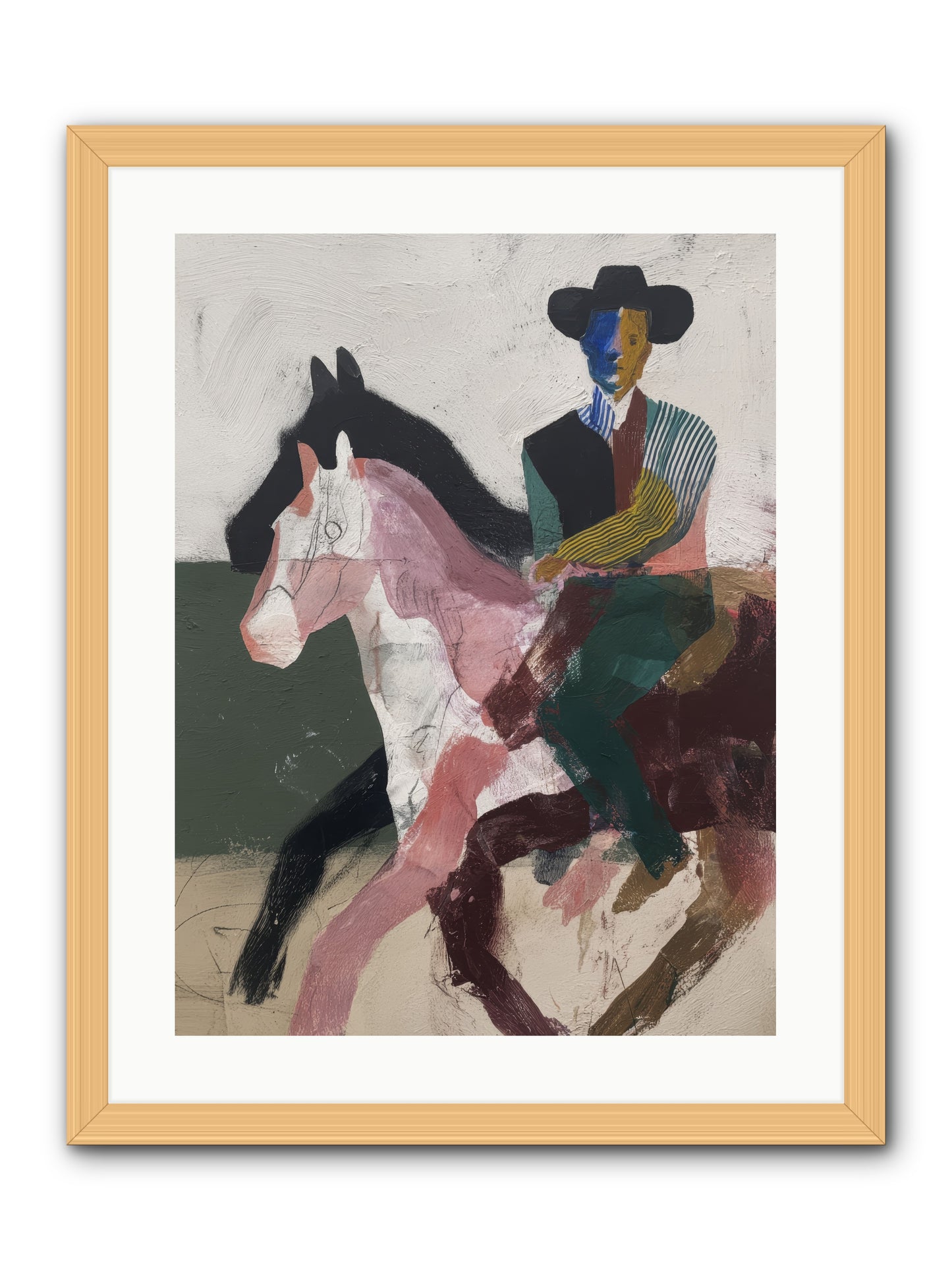 The Wind Chaser -- Framed Print - Natural 18x24