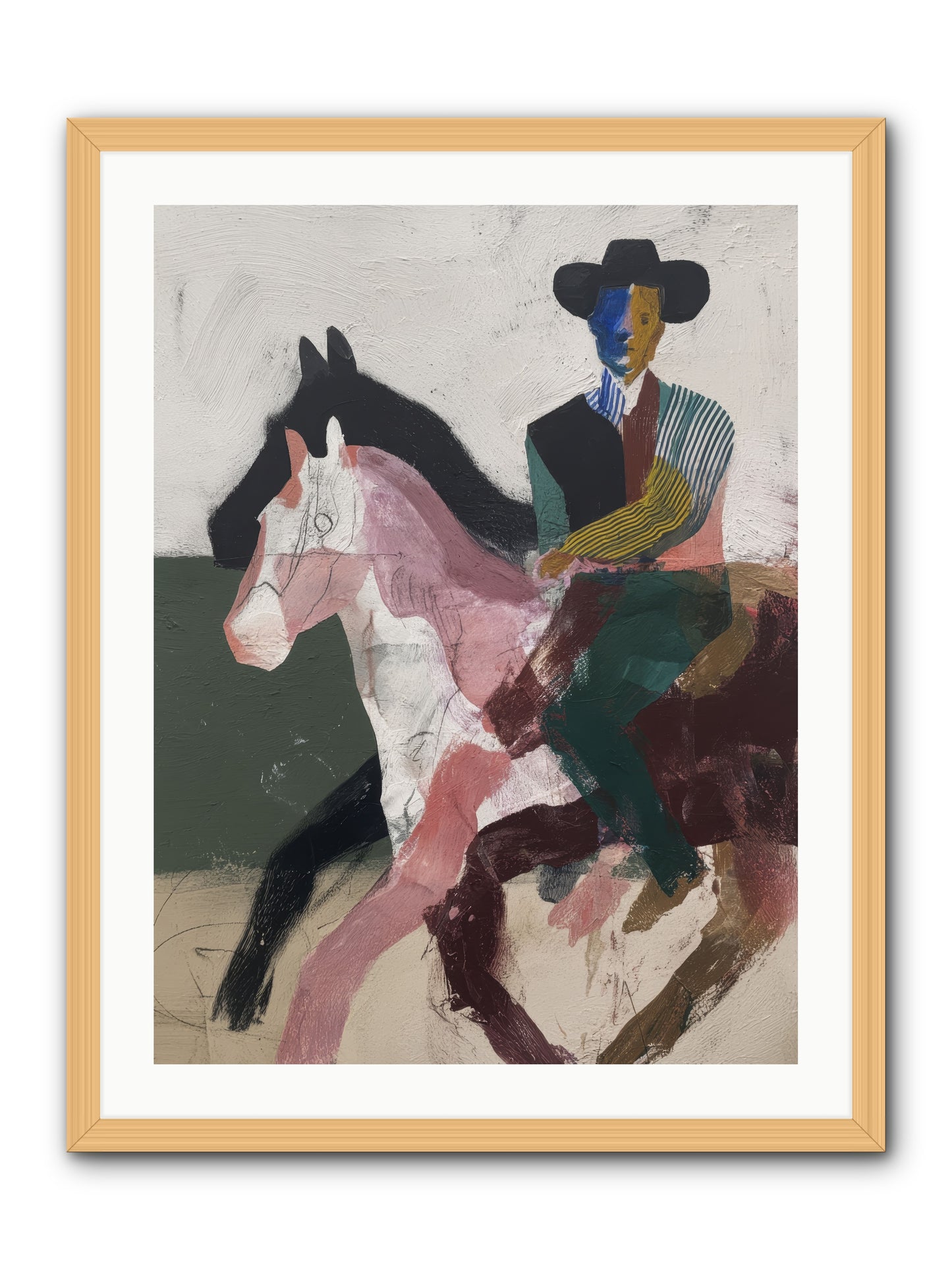 The Wind Chaser -- Framed Print - Natural 24x32