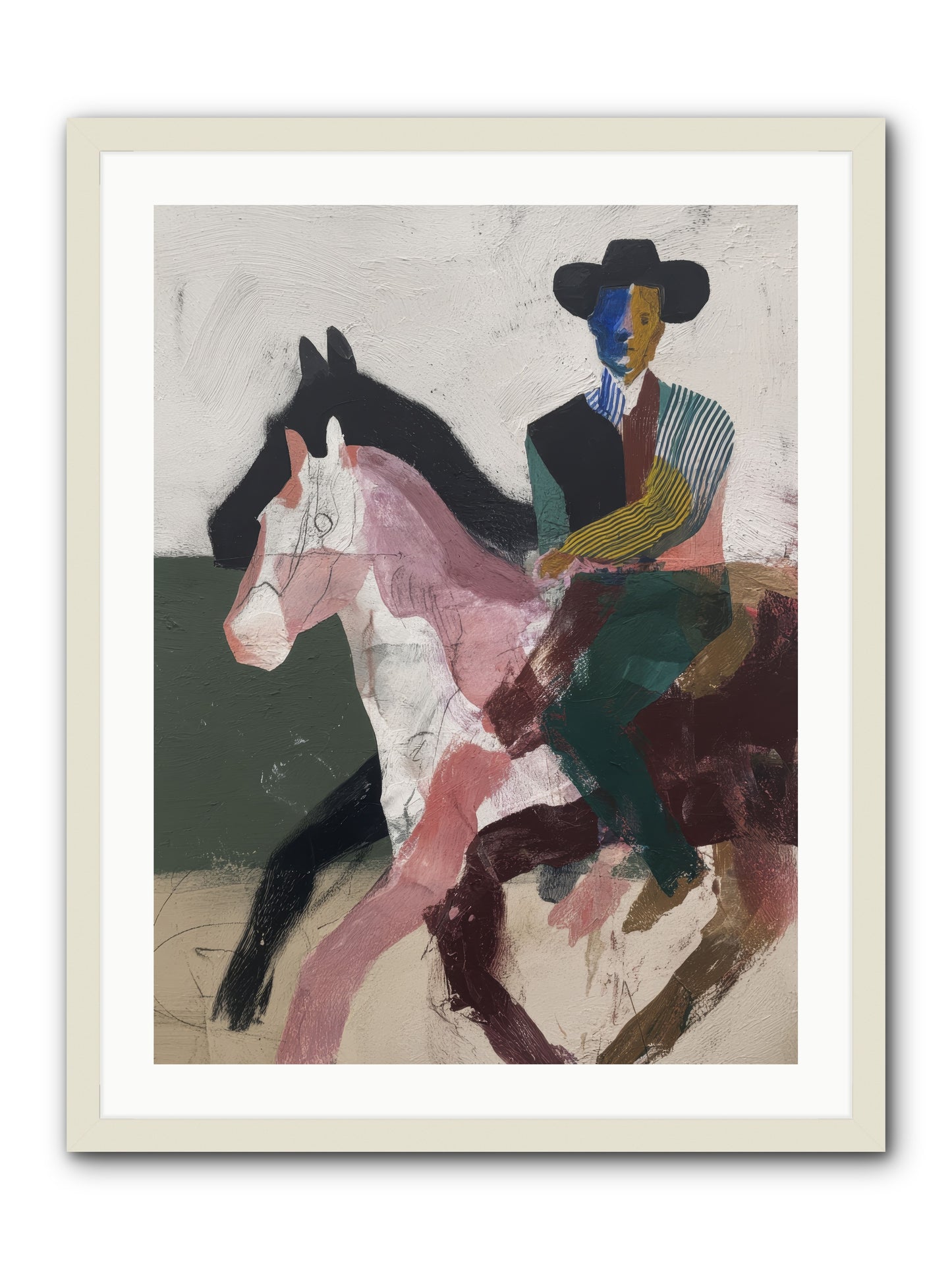 The Wind Chaser -- Framed Print - White 24x32