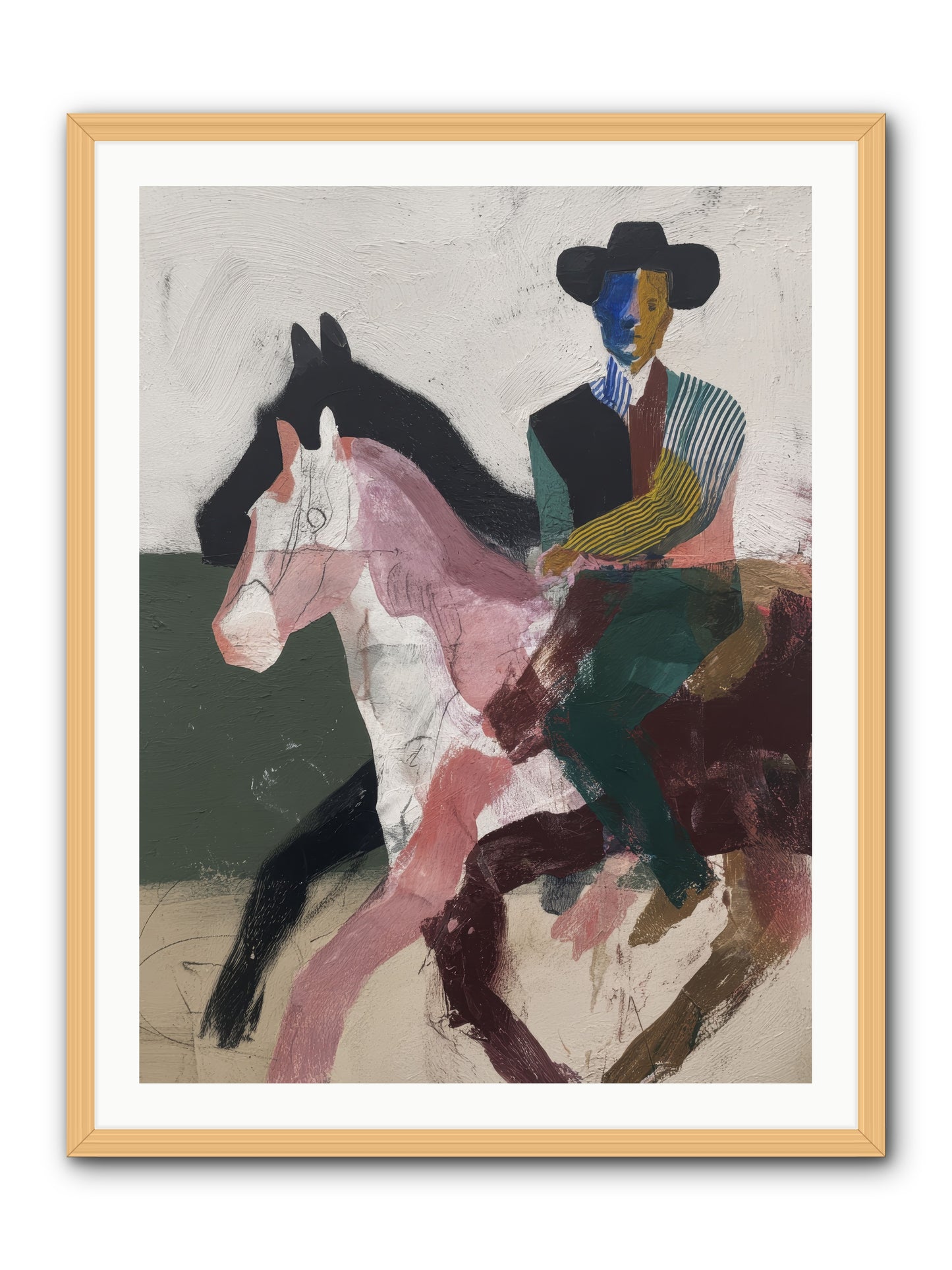 The Wind Chaser -- Framed Print - Natural 30x40