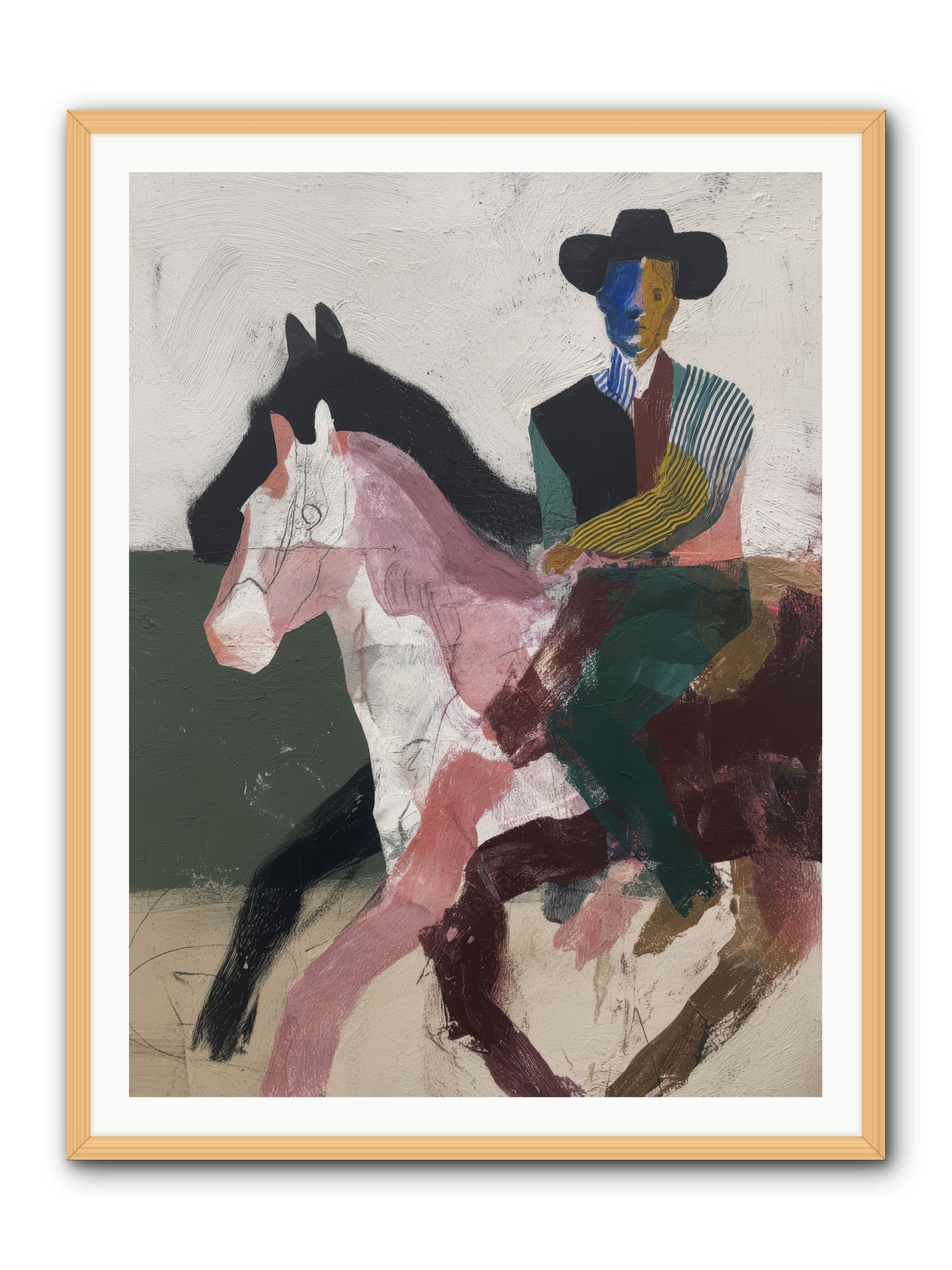 The Wind Chaser -- Framed Print - Natural 36x48