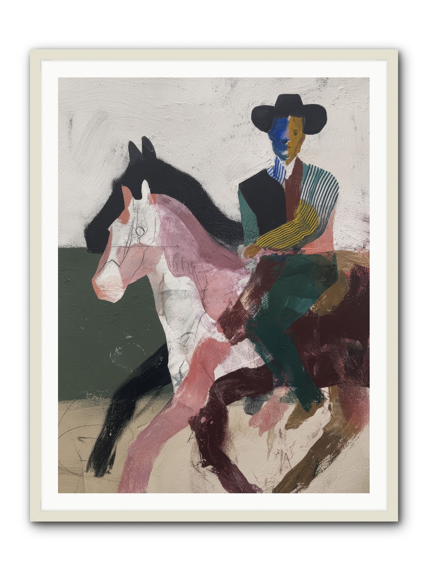 The Wind Chaser -- Framed Print - White 36x48