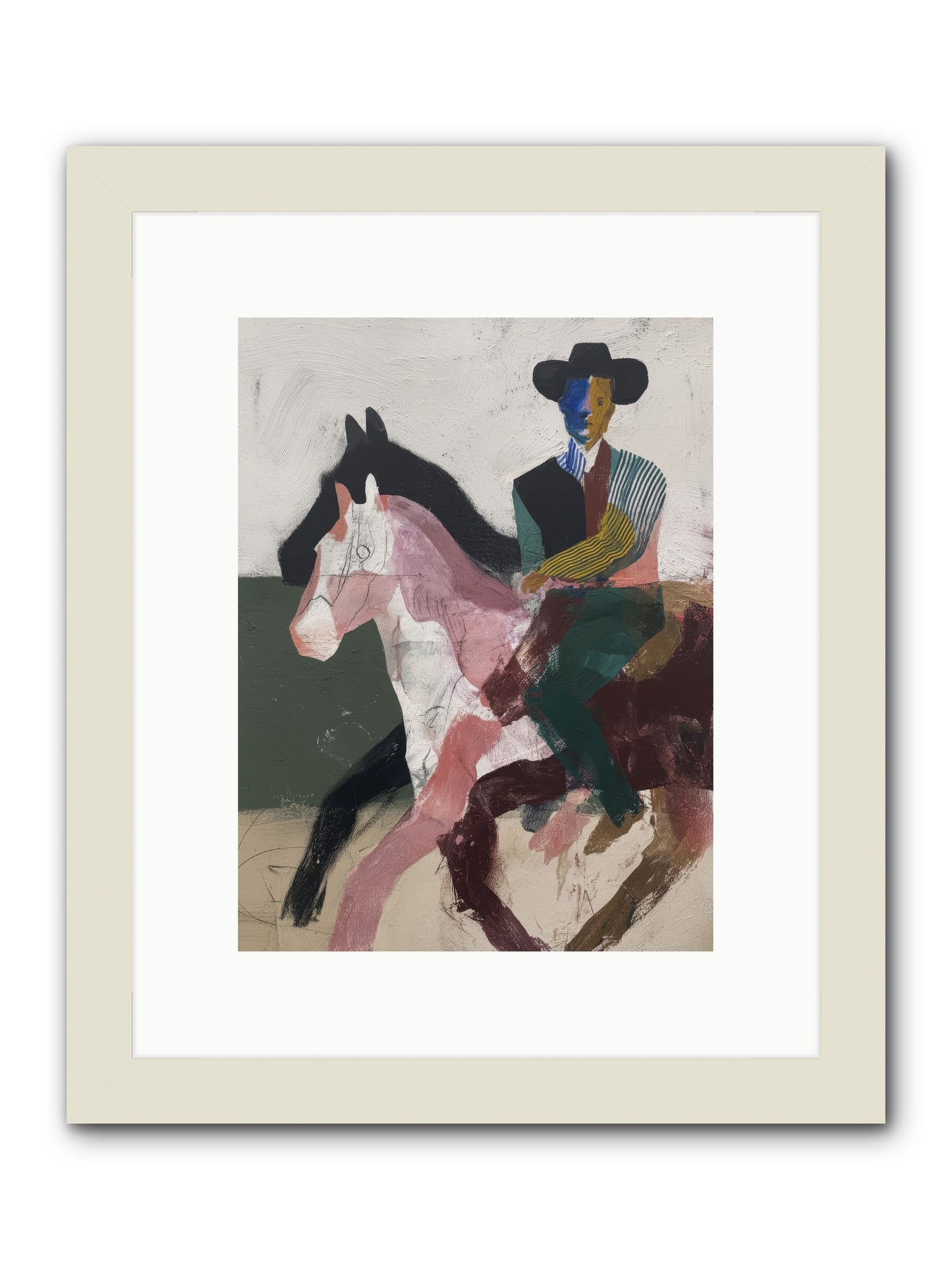 The Wind Chaser -- Framed Print - White 9x12