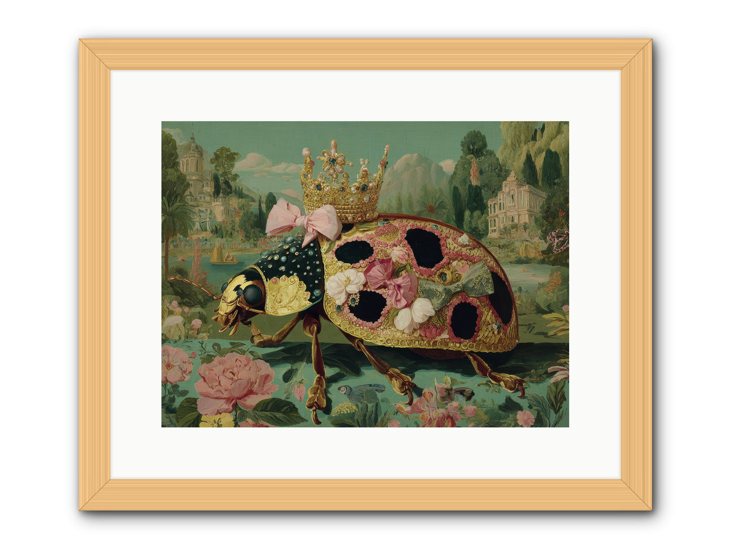 The Winsome Pavilion -- Framed Print - Natural 16x12