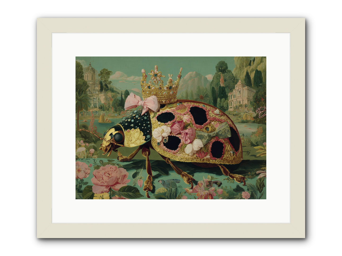 The Winsome Pavilion -- Framed Print - White 16x12