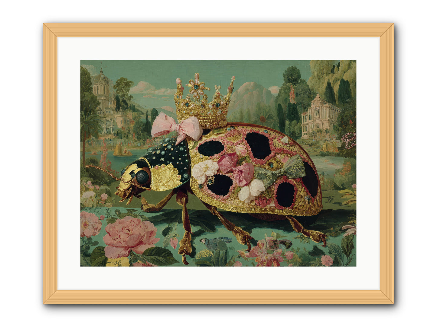 The Winsome Pavilion -- Framed Print - Natural 24x18