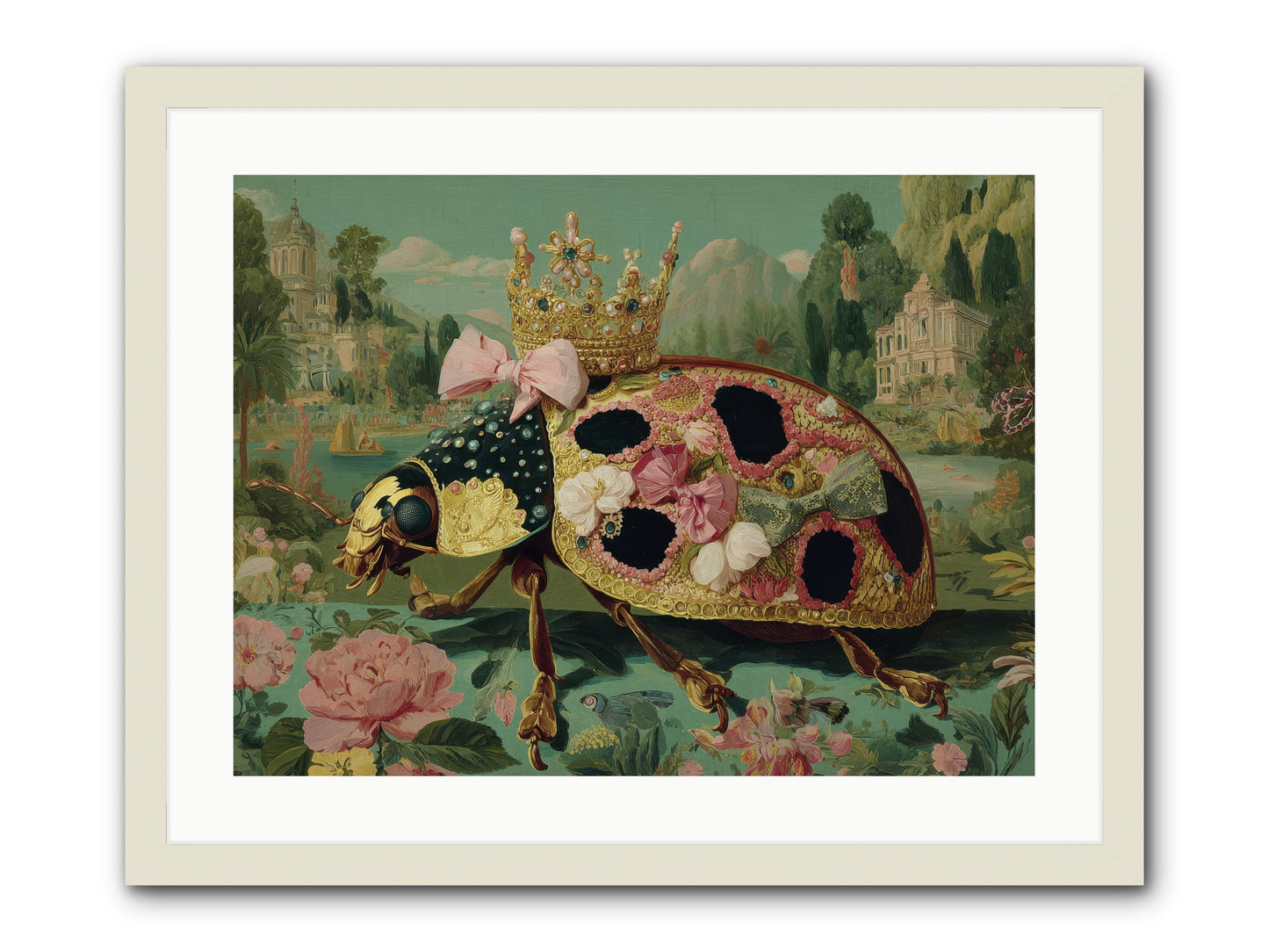 The Winsome Pavilion -- Framed Print - White 24x18