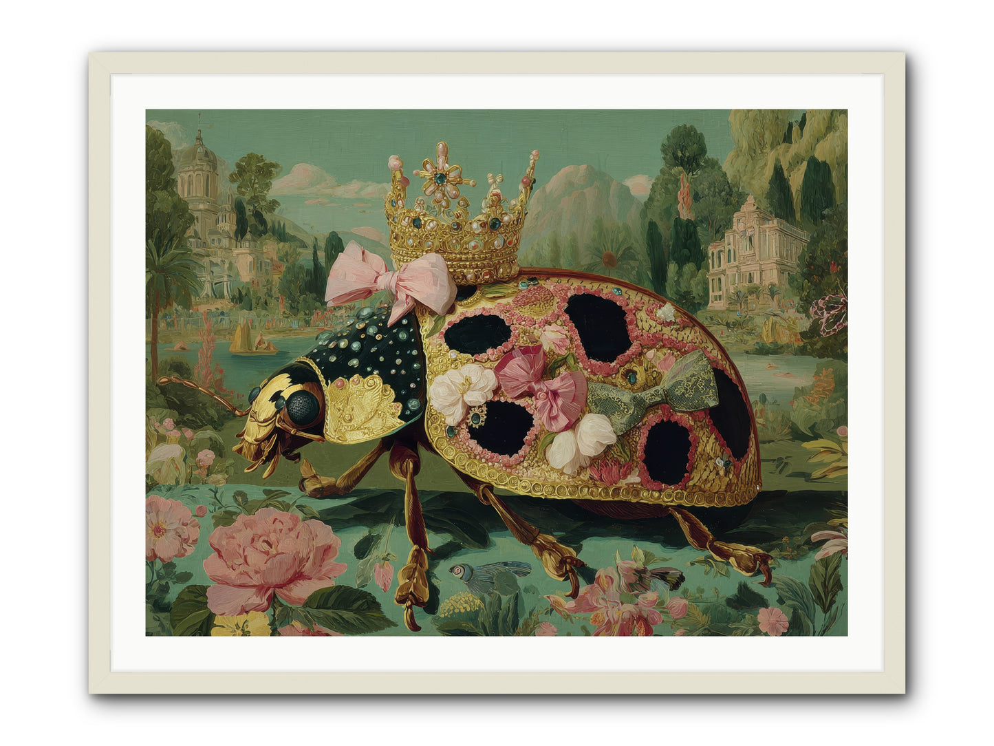 The Winsome Pavilion -- Framed Print - White 40x30