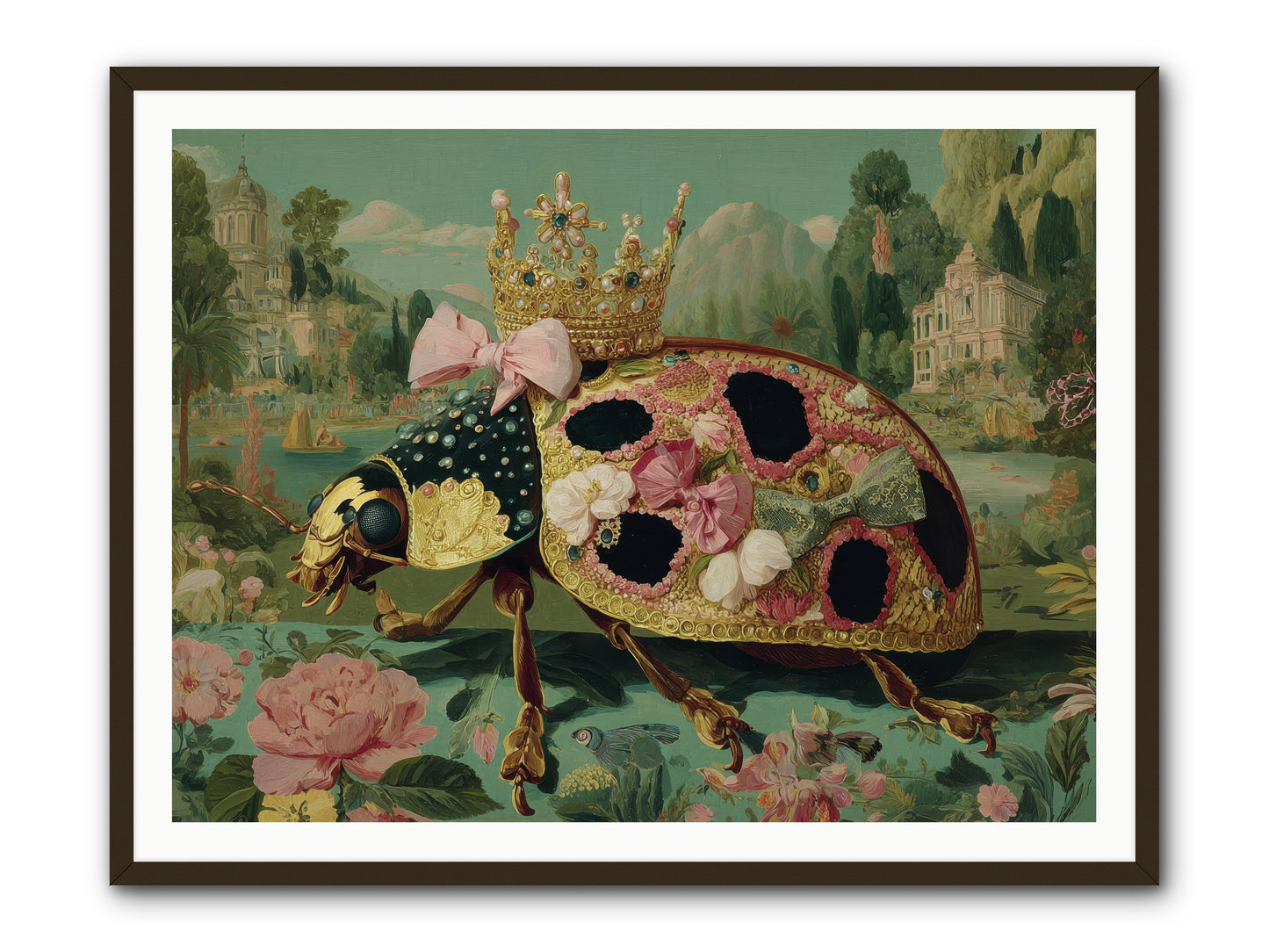 The Winsome Pavilion -- Framed Print - Black 48x36