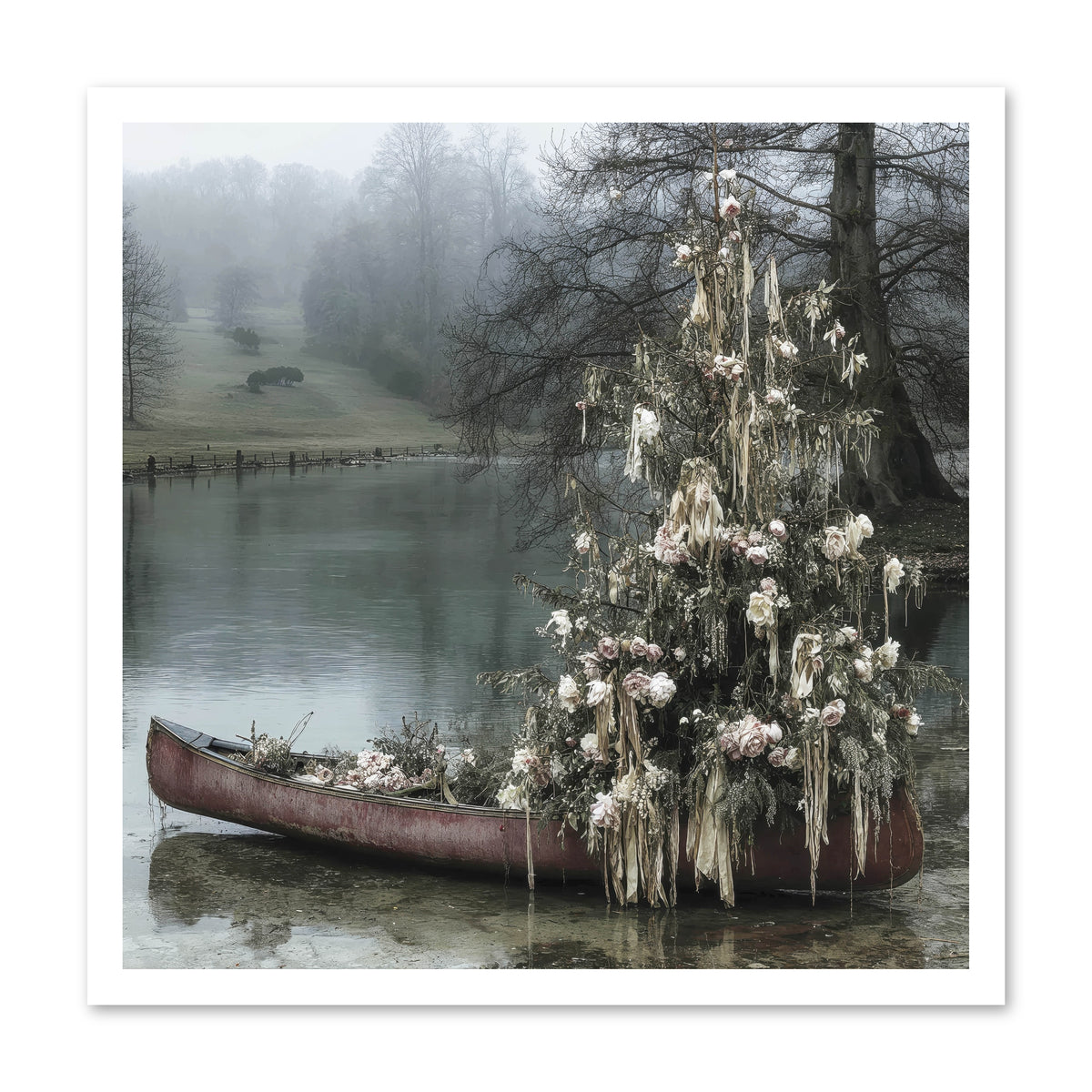 The Winter Lake Wonder -- Paper Print 24x24