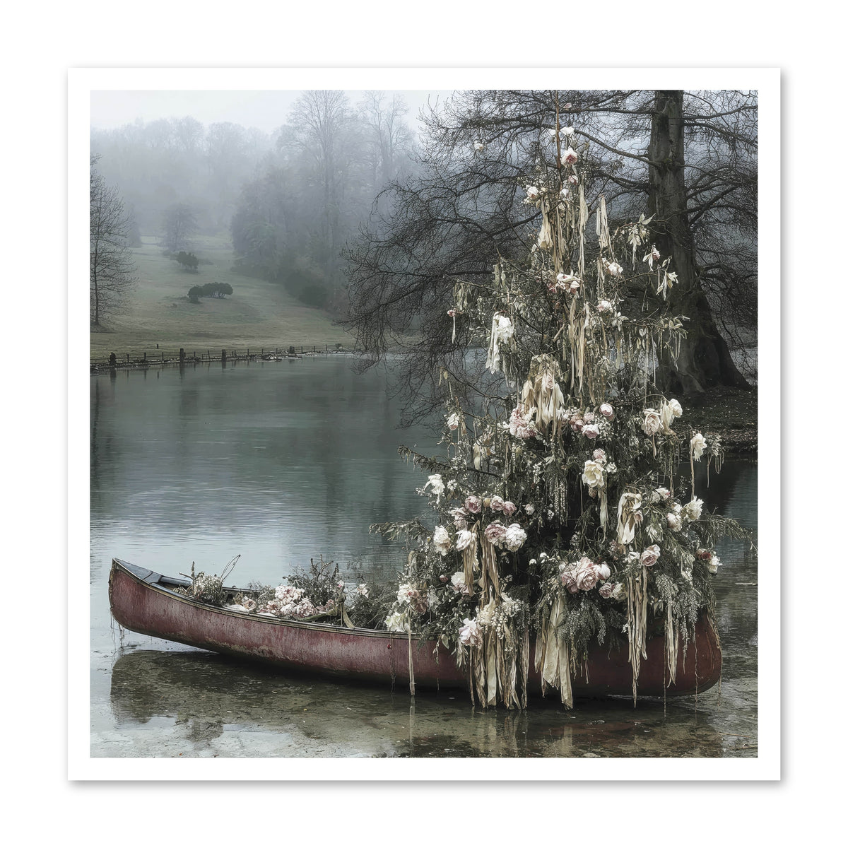 The Winter Lake Wonder -- Paper Print 30x30