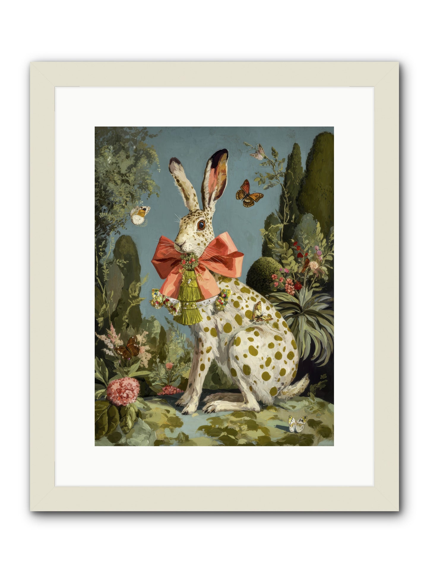 The Wistful Tapestry No.1 -- Framed Print - White 12x16