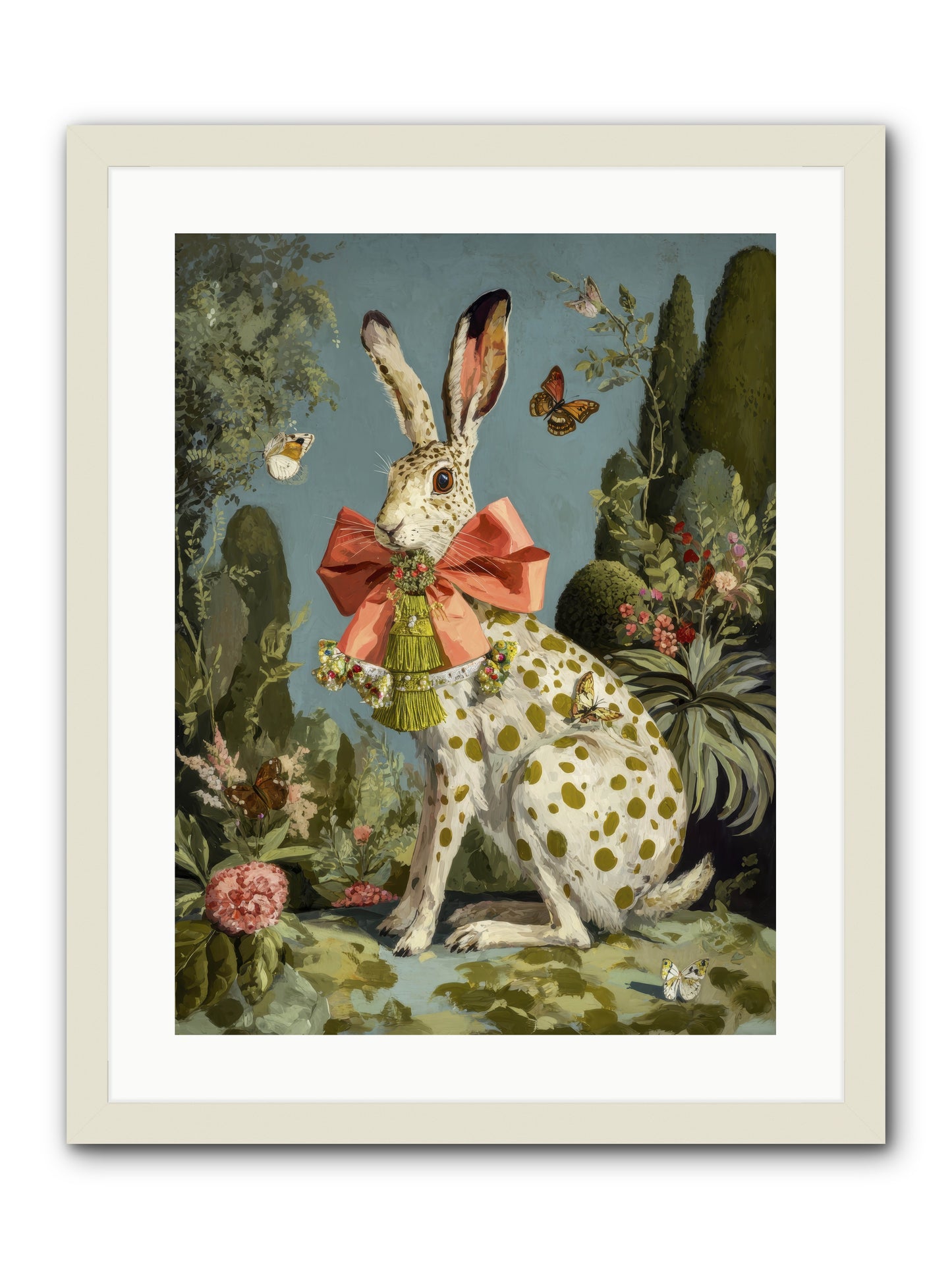 The Wistful Tapestry No.1 -- Framed Print - White 18x24