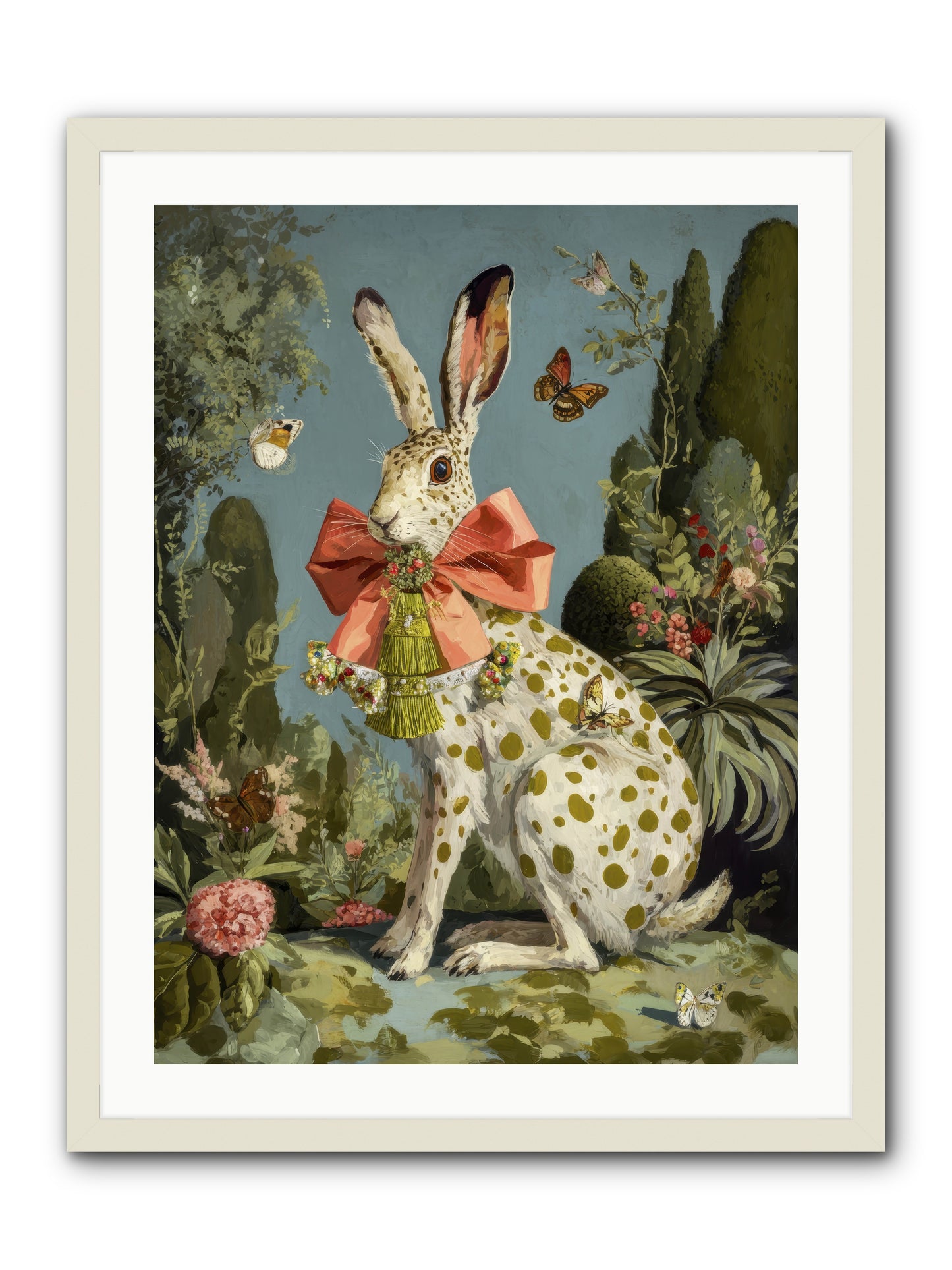 The Wistful Tapestry No.1 -- Framed Print - White 24x32
