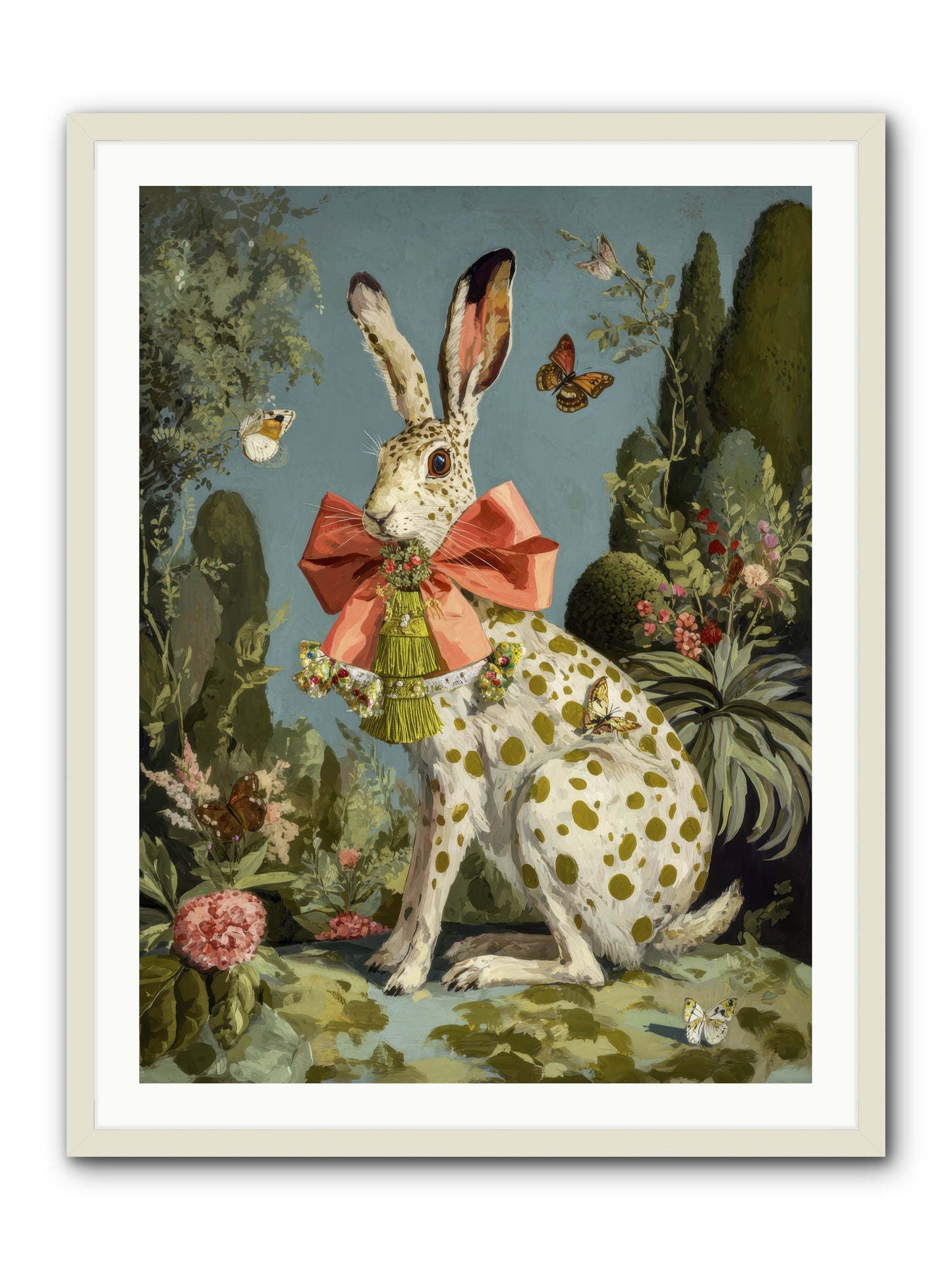 The Wistful Tapestry No.1 -- Framed Print - White 30x40