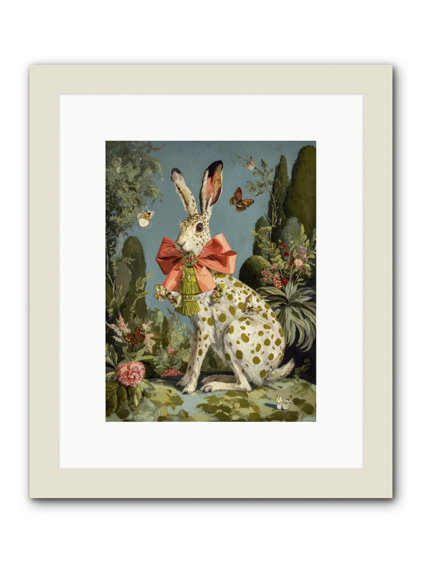 The Wistful Tapestry No.1 -- Framed Print - White 9x12