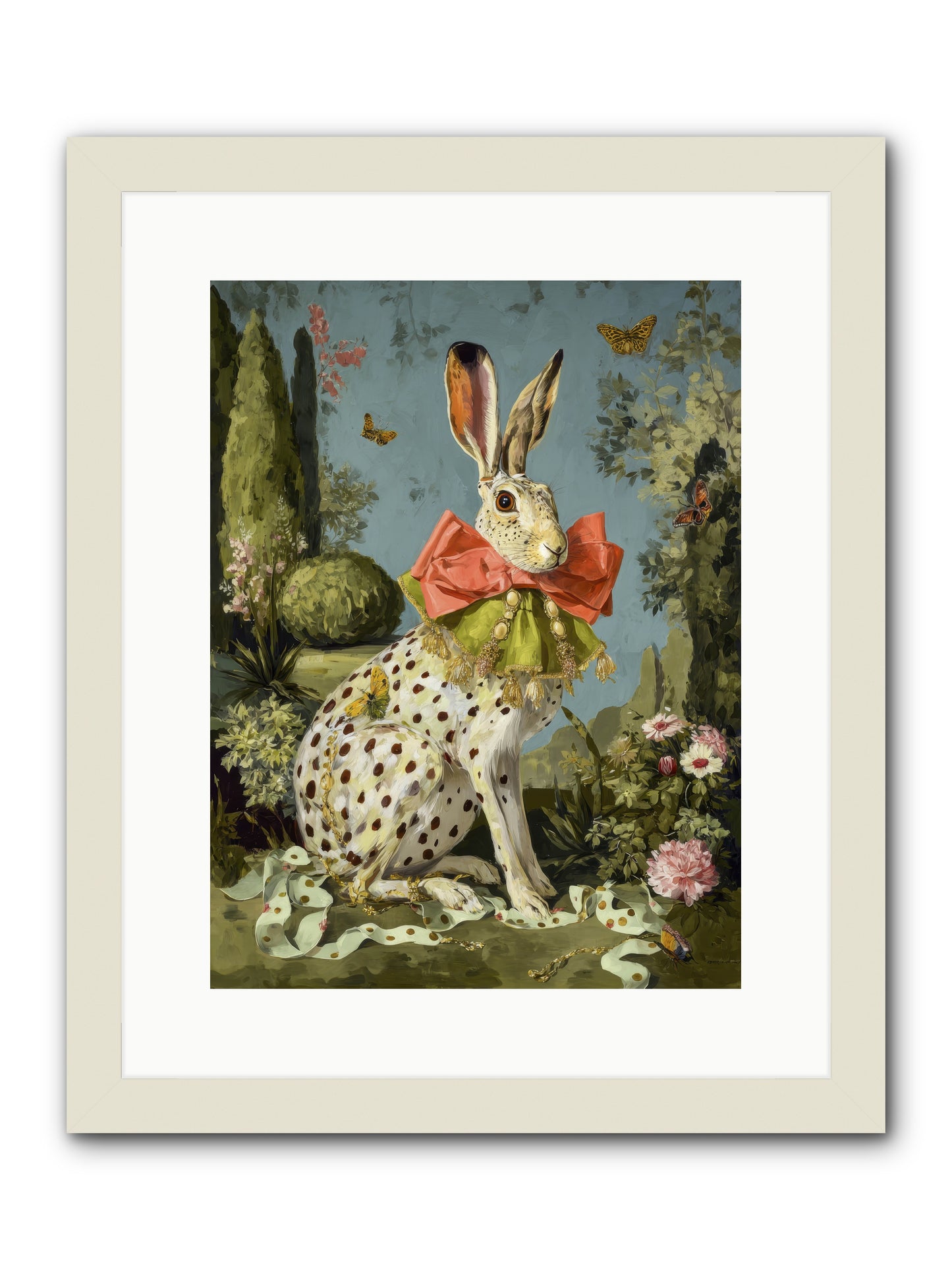 The Wistful Tapestry No.2 -- Framed Print - White 12x16