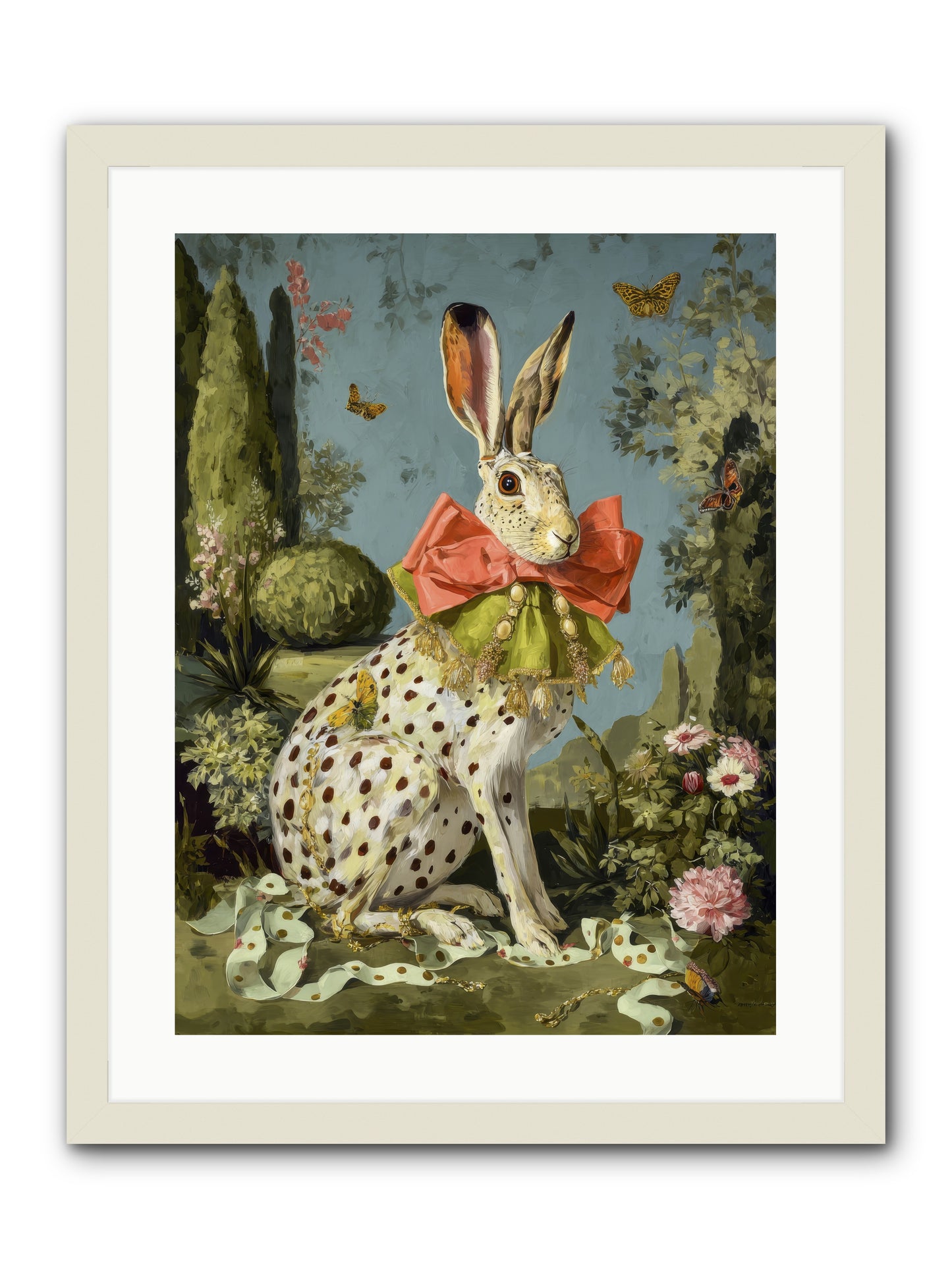 The Wistful Tapestry No.2 -- Framed Print - White 18x24