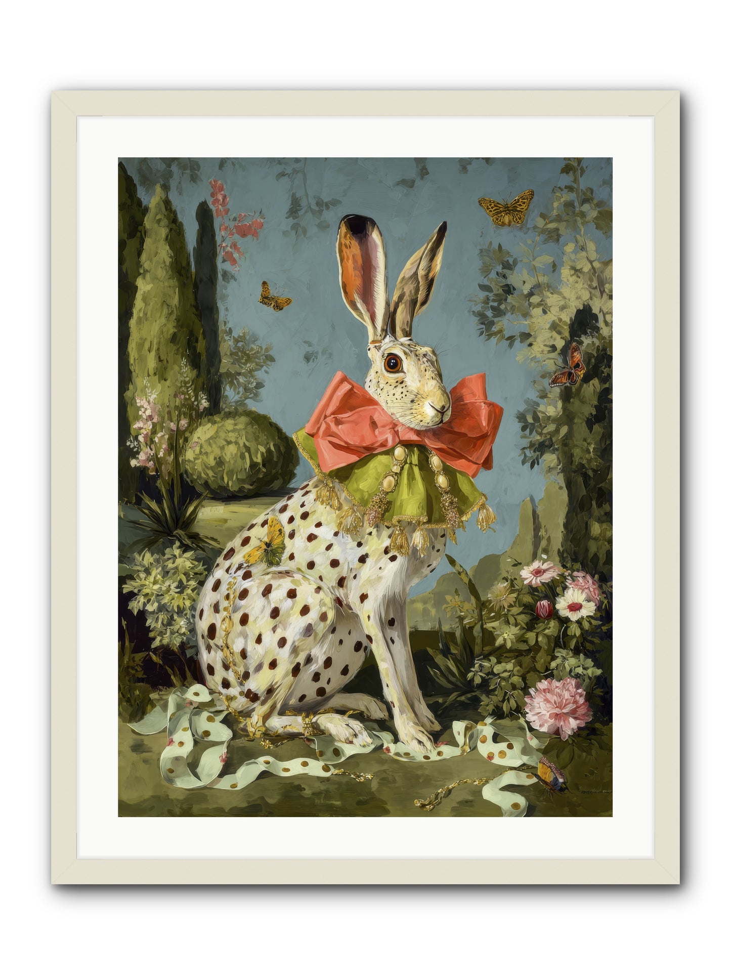 The Wistful Tapestry No.2 -- Framed Print - White 24x32