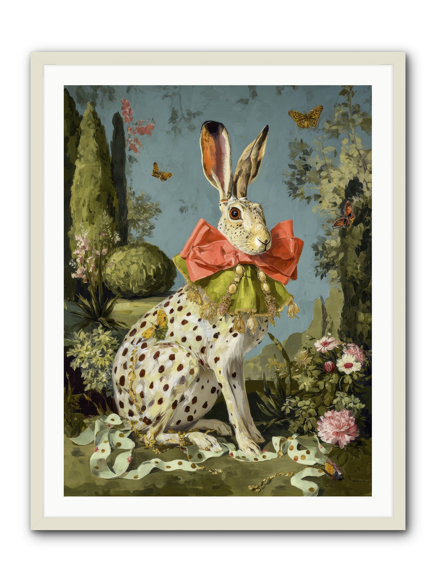 The Wistful Tapestry No.2 -- Framed Print - White 30x40