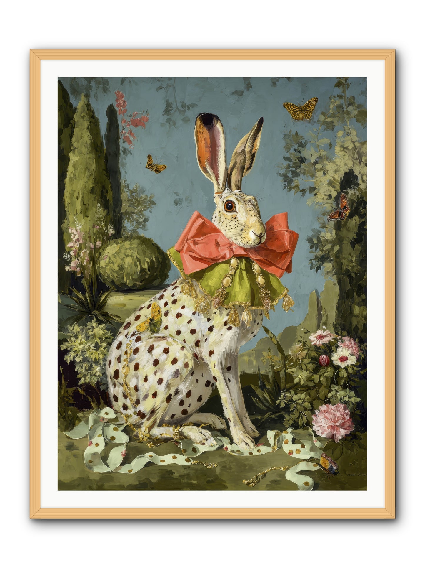The Wistful Tapestry No.2 -- Framed Print - Natural 36x48