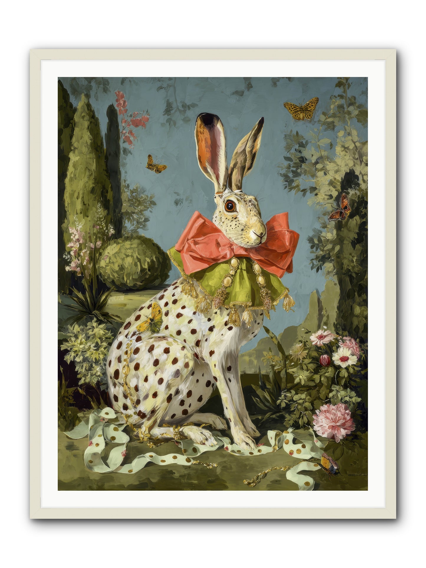 The Wistful Tapestry No.2 -- Framed Print - White 36x48
