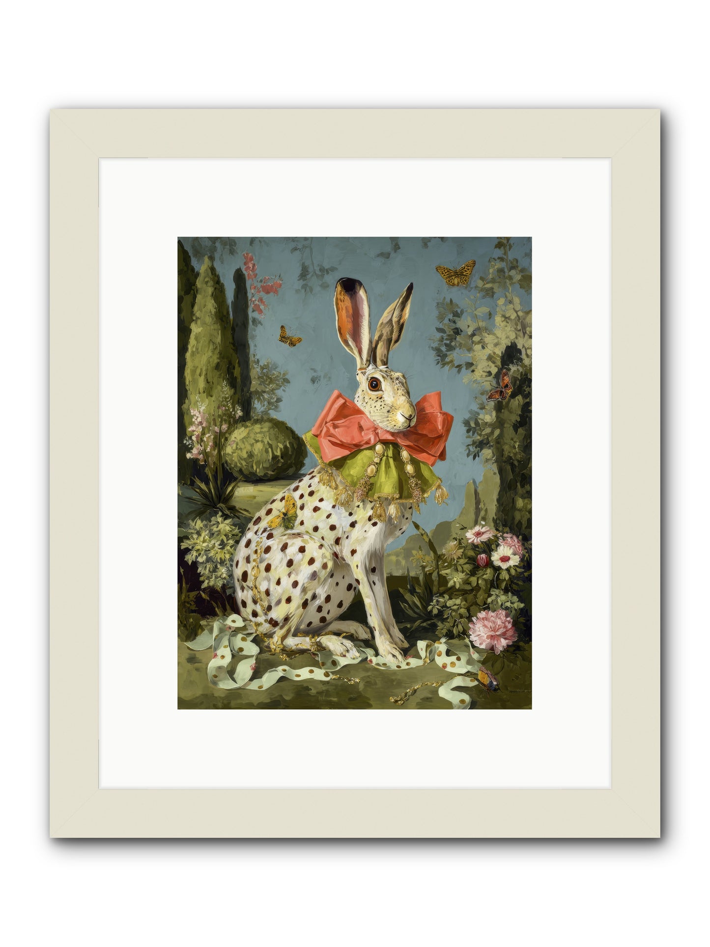 The Wistful Tapestry No.2 -- Framed Print - White 9x12