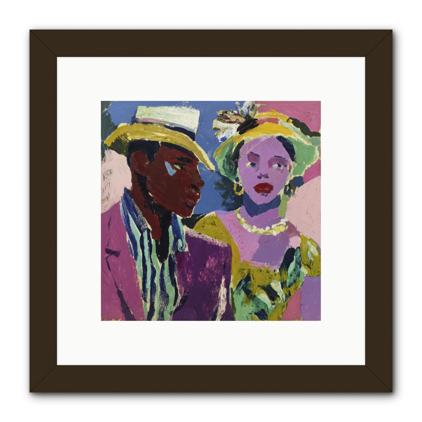 The Woman Who Bloomed -- Framed Print - Black 10x10