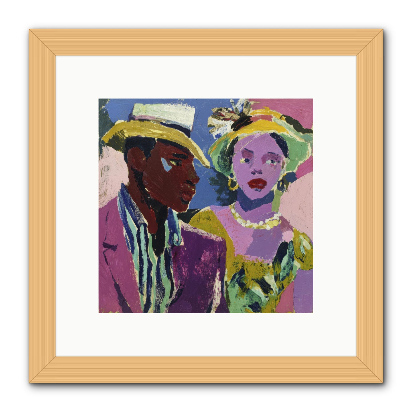 The Woman Who Bloomed -- Framed Print - Natural 10x10